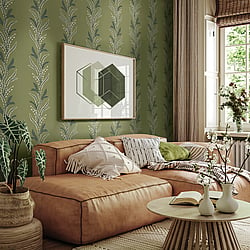 Galerie Wallcoverings Product Code TJ40504 - Mulberry Tree Wallpaper Collection - Green Colours - Exbury Design