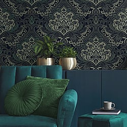 Galerie Wallcoverings Product Code TJ40700 - Mulberry Tree Wallpaper Collection - Black Colours - Logan Design