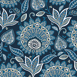 Galerie Wallcoverings Product Code TJ41012 - Mulberry Tree Wallpaper Collection - Blue Colours - Sheffield Design