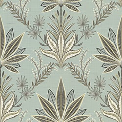 Galerie Wallcoverings Product Code TJ41808 - Mulberry Tree Wallpaper Collection - Blue Colours - Sisal Eden Grasscloth Design