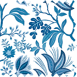 Galerie Wallpaper Product code: TJ42302F - Mulberry Tree Wallpaper Collection - Blue Colours - Kew Fabric Design