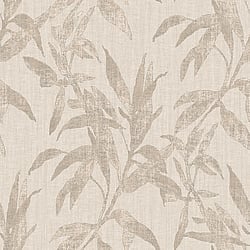 Galerie Wallcoverings Product Code TP21231 - Passenger Wallpaper Collection - Taupe Colours - Tropical Leaves Design