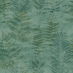 Galerie Wallcoverings Product Code TP21261 - Passenger Wallpaper Collection - Dark Green Colours - Fern Print Design