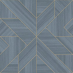 Galerie Wallcoverings Product Code UC21354 - Metropolitan Wallpaper Collection - Blue Colours - Cross Wood Design
