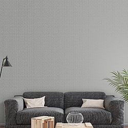 Galerie Wallcoverings Product Code W78186 - Metallic Fx Wallpaper Collection - Silver Grey Colours - Metallic Star Geometric Design