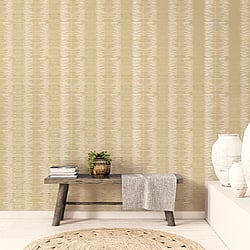 Galerie Wallcoverings Product Code W78198 - Metallic Fx Wallpaper Collection - Gold Colours - Metallic Layered Stripe Design