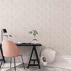 Galerie Wallcoverings Product Code W78215 - Metallic Fx Wallpaper Collection - Rose Gold Colours - Metallic Geometric Design