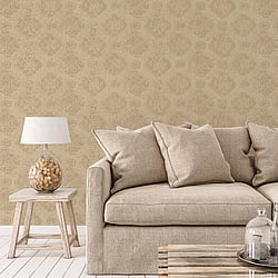 Galerie Wallcoverings Product Code W78220 - Metallic Fx Wallpaper Collection - Gold Beige Colours - Metallic Geometric Design