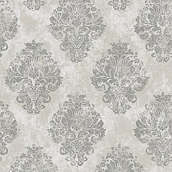 Galerie Wallcoverings Product Code W78226 - Metallic Fx Wallpaper Collection - Silver Beige Colours - Metallic Damask Design