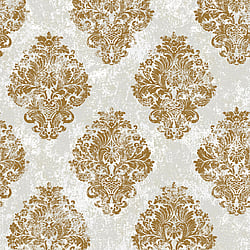 Galerie Wallcoverings Product Code W78228 - Lustre Wallpaper Collection - Gold Colours - Metallic Damask Design