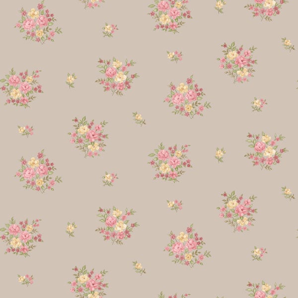 Galerie Wallpaper Product code: G23230 - Country Cottage Wallpaper Collection - Red Yellow Mocha Colours -  