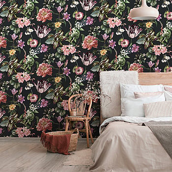 Galerie Wallcoverings Product Code 47460 - The New Design Book Wallpaper Collection - Schwarz, Rose, Green Colours -  
