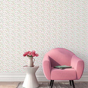Galerie Wallcoverings Product Code G67889 - Miniatures 3 Wallpaper Collection - Pink Green White Colours -  