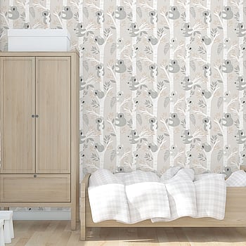 Galerie Wallcoverings Product Code G78385 - Tiny Tots 2 Wallpaper Collection - Greige Tan Glitter Colours -  