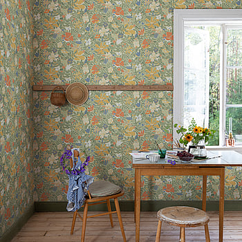 Galerie Wallcoverings Product Code S63018 - Sommarang 2 Wallpaper Collection - Green Colours -  
