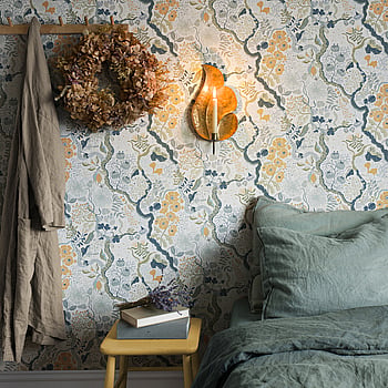Galerie Wallcoverings Product Code S65103 - Sommarang 2 Wallpaper Collection - White Orange Multi-coloured Colours -  